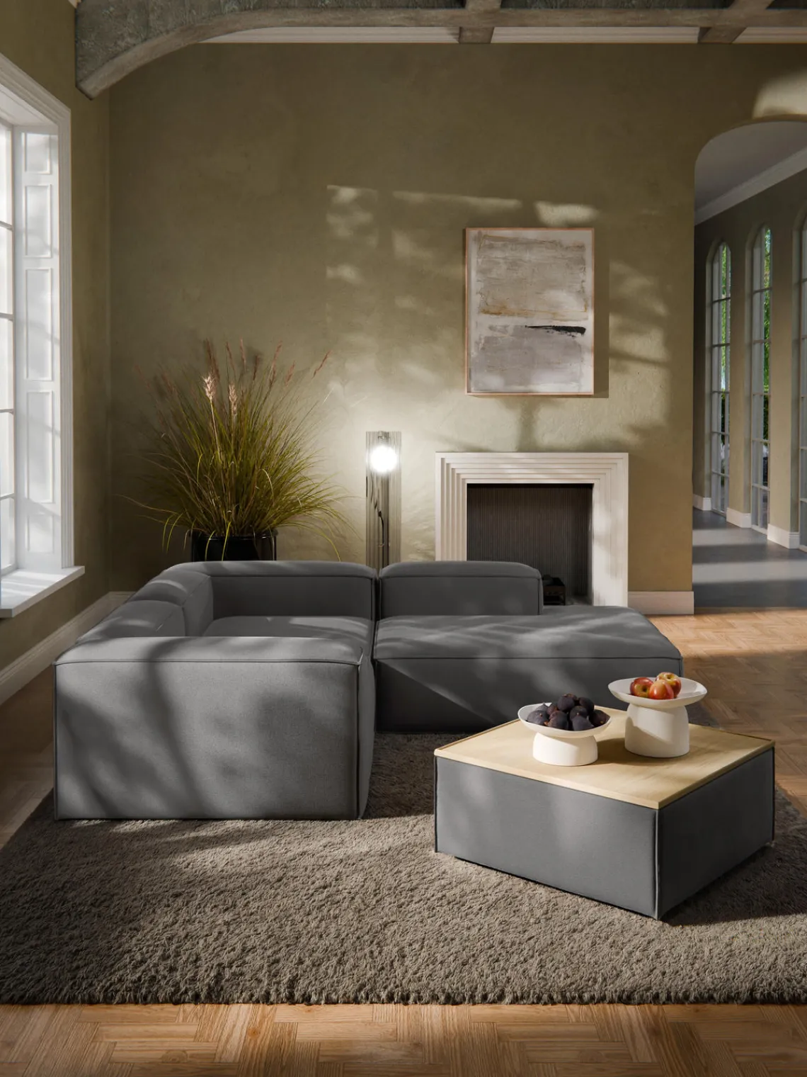 Hot Reposapiés puf con espacio de almacenamiento Lennon Reposapiés|Sofás