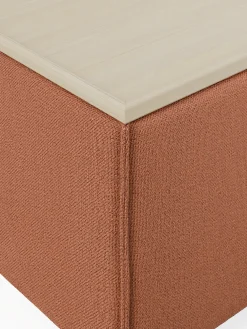 Sale Reposapiés puf con espacio de almacenamiento Lennon Reposapiés|Sofás