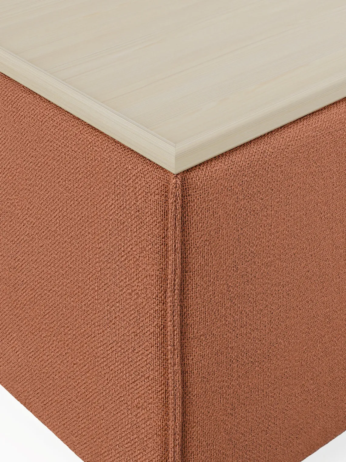 Sale Reposapiés puf con espacio de almacenamiento Lennon Reposapiés|Sofás