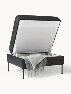 Clearance Reposapiés puf Cucita, con espacio de almacenamiento Reposapiés|Sofás