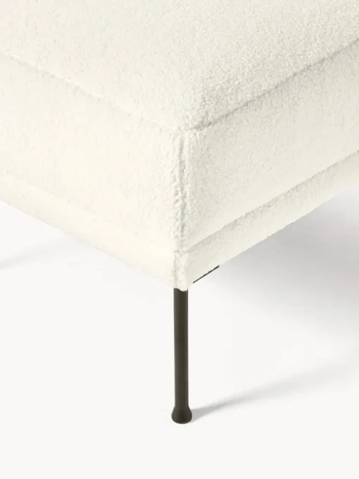 Reposapiés|Sofás>Westwing Collection Reposapiés puf de borreguillo Fluente Borreguillo blanco Off White