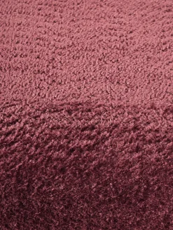 Reposapiés|Sofás></noscript>Westwing Collection Reposapiés puf de borreguillo bouclé Wolke Borreguillo bouclé rojo vino