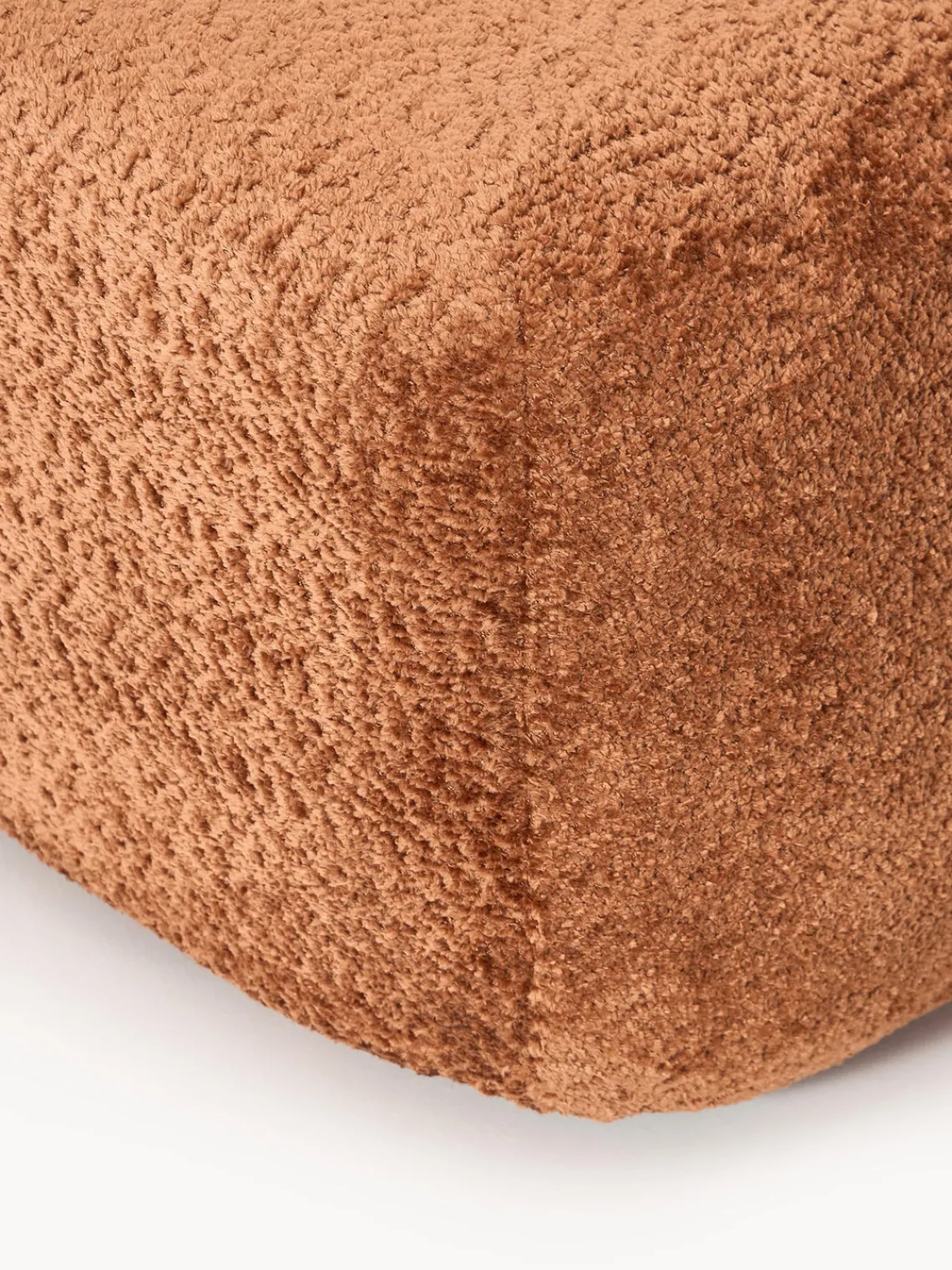 New Reposapiés puf de borreguillo bouclé Wolke Reposapiés|Sofás