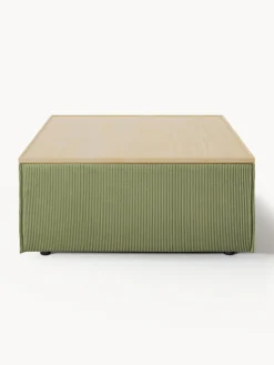 Discount Reposapiés puf de pana con espacio de almacenamiento Lennon Reposapiés|Sofás