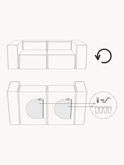 Best Reposapiés puf de pana Lennon Reposapiés|Sofás