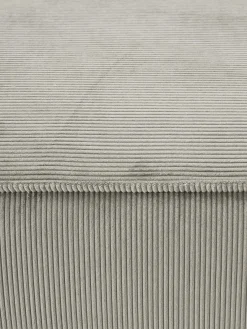 Reposapiés|Sofás></noscript>Westwing Collection Reposapiés puf de pana Lennon Pana gris