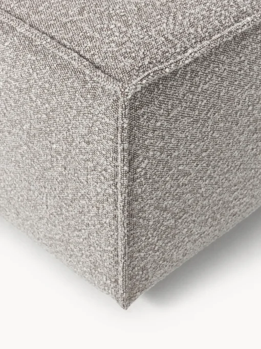 Clearance Reposapiés puf en tejido bouclé Lennon Reposapiés|Sofás