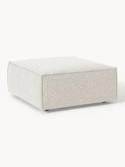 Reposapiés|Sofás>Westwing Collection Reposapiés puf en tejido bouclé Lennon Bouclé Off White