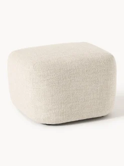 New Reposapiés puf en tejido bouclé Wolke Reposapiés|Sofás