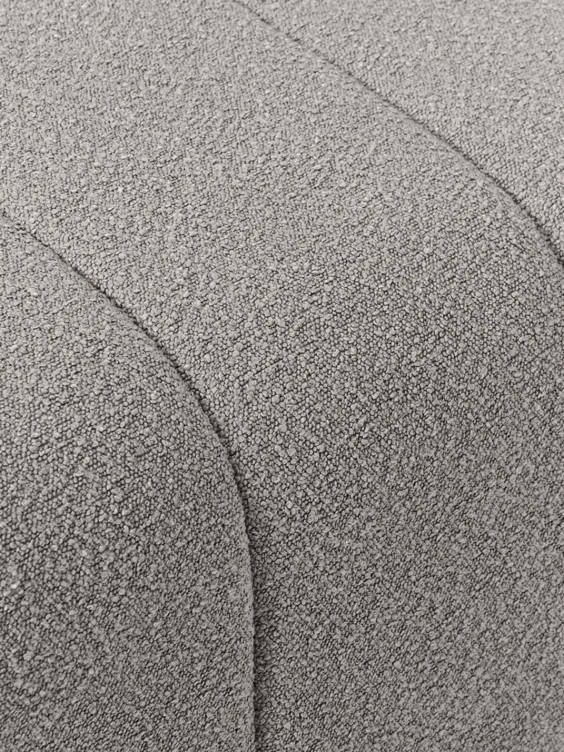 Sale Reposapiés puf en tejido bouclé Lena Reposapiés|Sofás