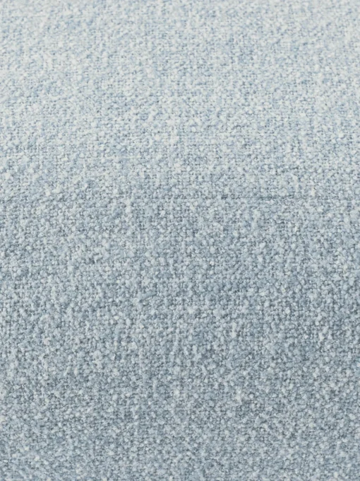 Reposapiés|Sofás>Westwing Collection Reposapiés puf en tejido bouclé Wolke Bouclé azul claro