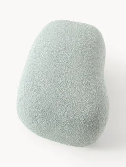 New Reposapiés puf en tejido bouclé Alba Reposapiés|Sofás