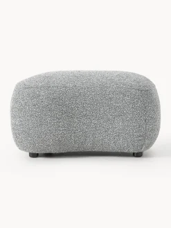 Outlet Reposapiés puf en tejido bouclé Alba Reposapiés|Sofás