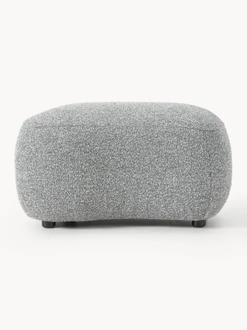 Outlet Reposapiés puf en tejido bouclé Alba Reposapiés|Sofás