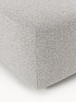 Sofás></noscript>Westwing Collection Reposapiés puf en tejido bouclé Anton Bouclé taupe