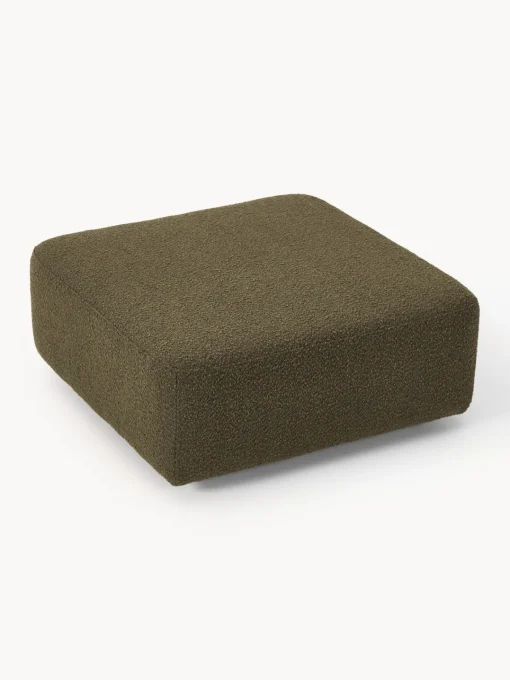Discount Reposapiés puf en tejido bouclé Anton Sofás