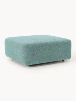 Outlet Reposapiés puf en tejido bouclé Anton Sofás