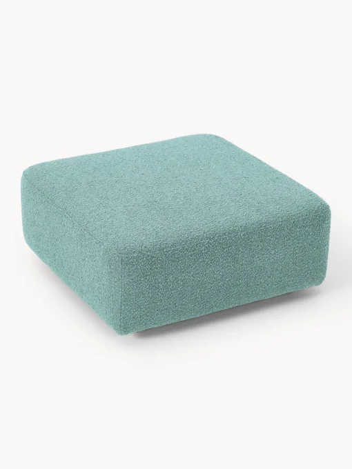 Outlet Reposapiés puf en tejido bouclé Anton Sofás