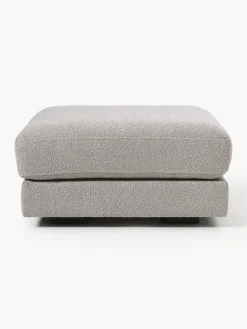 Reposapiés|Sofás></noscript>Westwing Collection Reposapiés puf en tejido bouclé Tribeca Bouclé gris