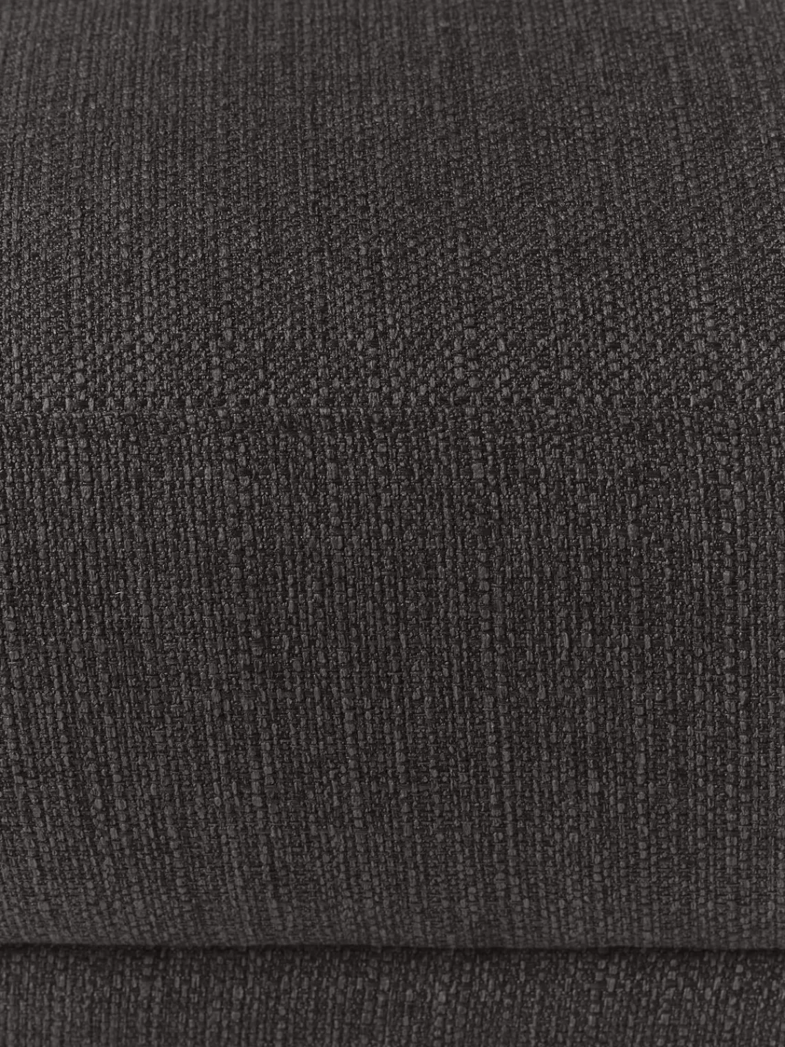 Reposapiés|Sofás>Westwing Collection Reposapiés puf Fluente Tejido grueso gris antracita