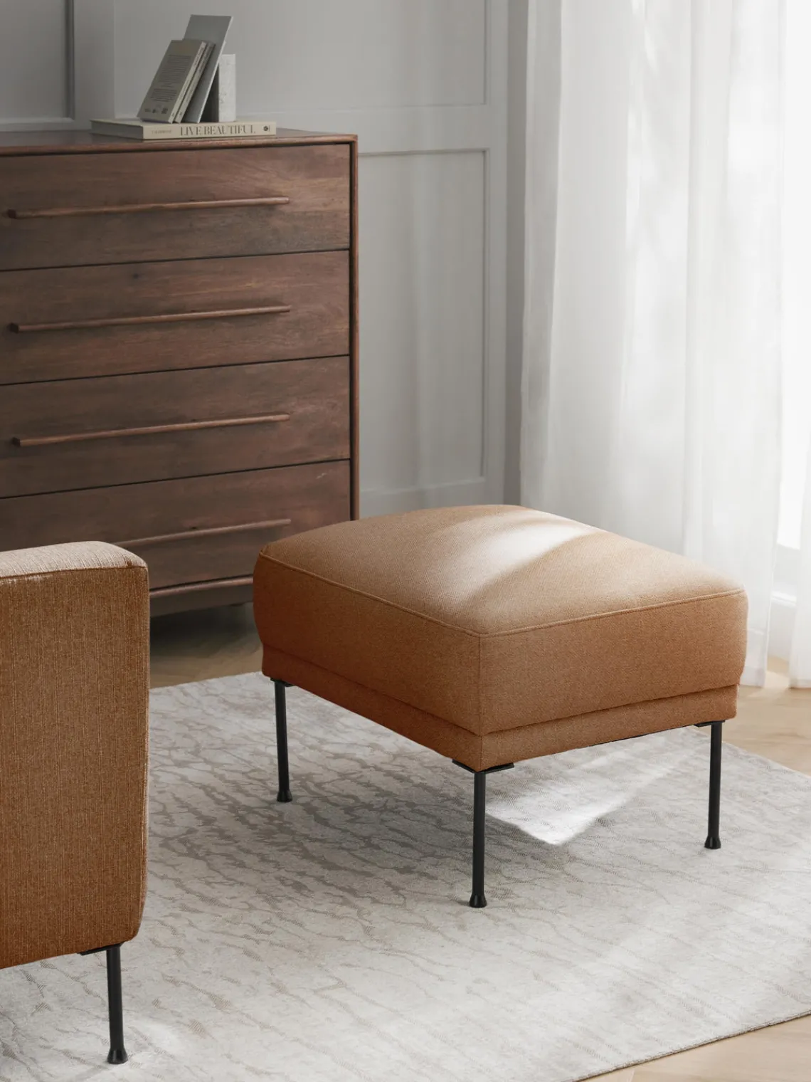 Reposapiés puf Fluente Reposapiés|Sofás