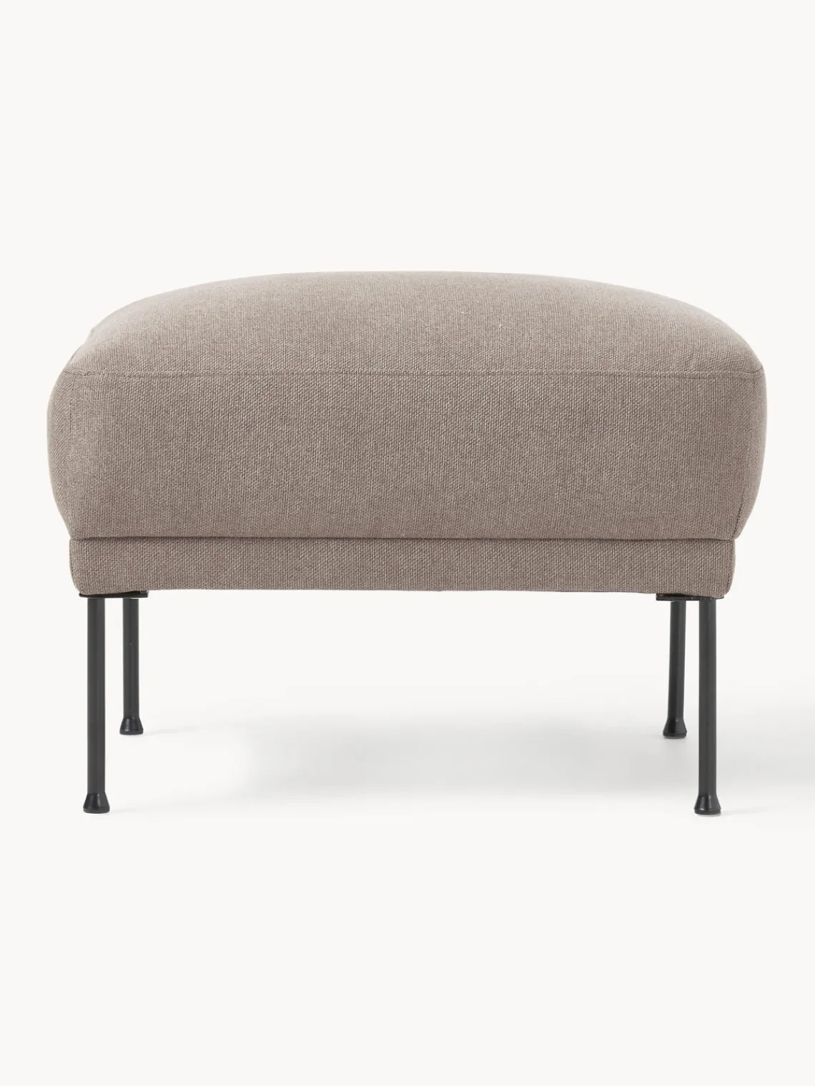 Reposapiés|Sofás>Westwing Collection Reposapiés puf Fluente Tejido taupe