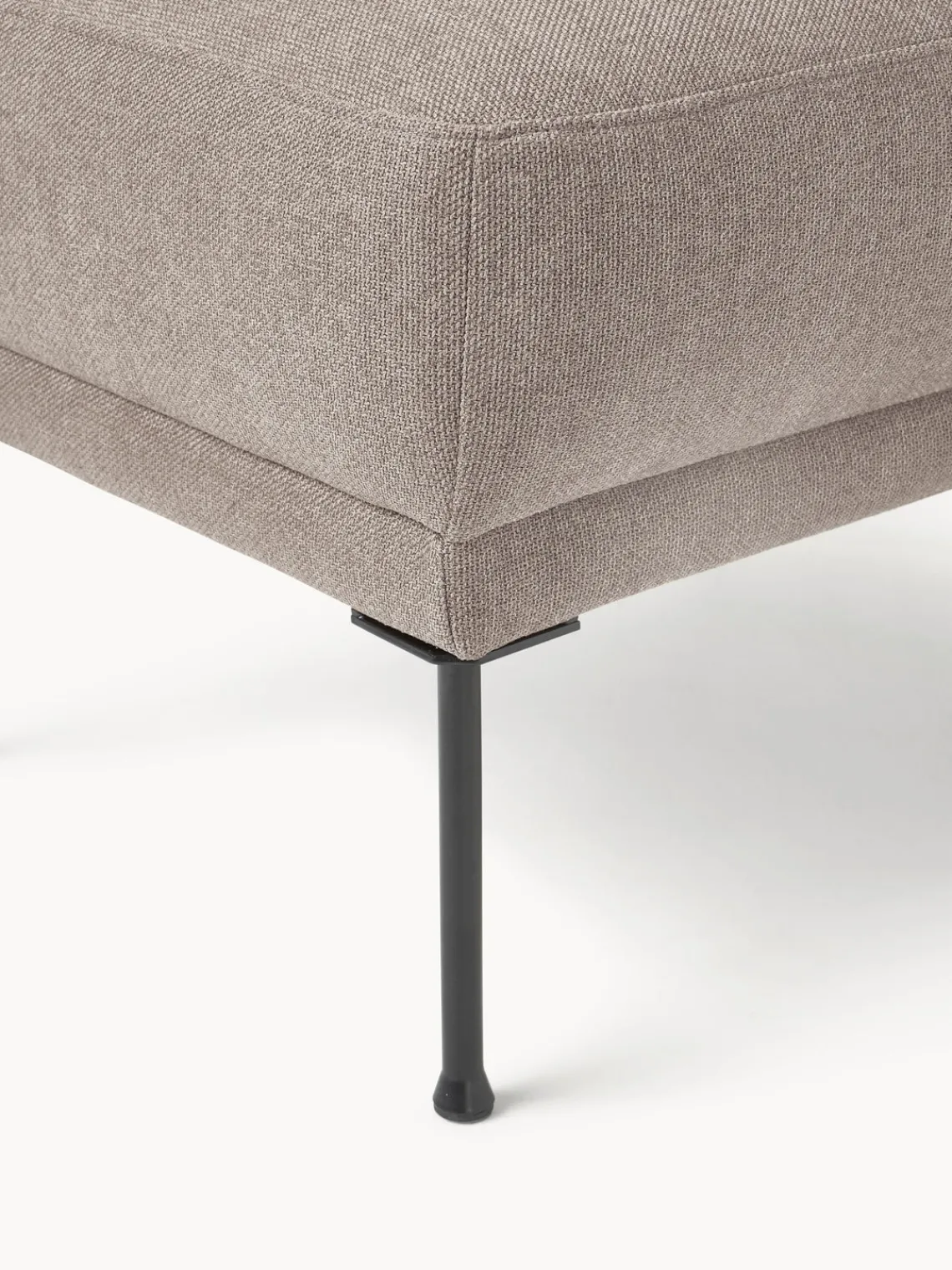 Reposapiés|Sofás>Westwing Collection Reposapiés puf Fluente Tejido taupe