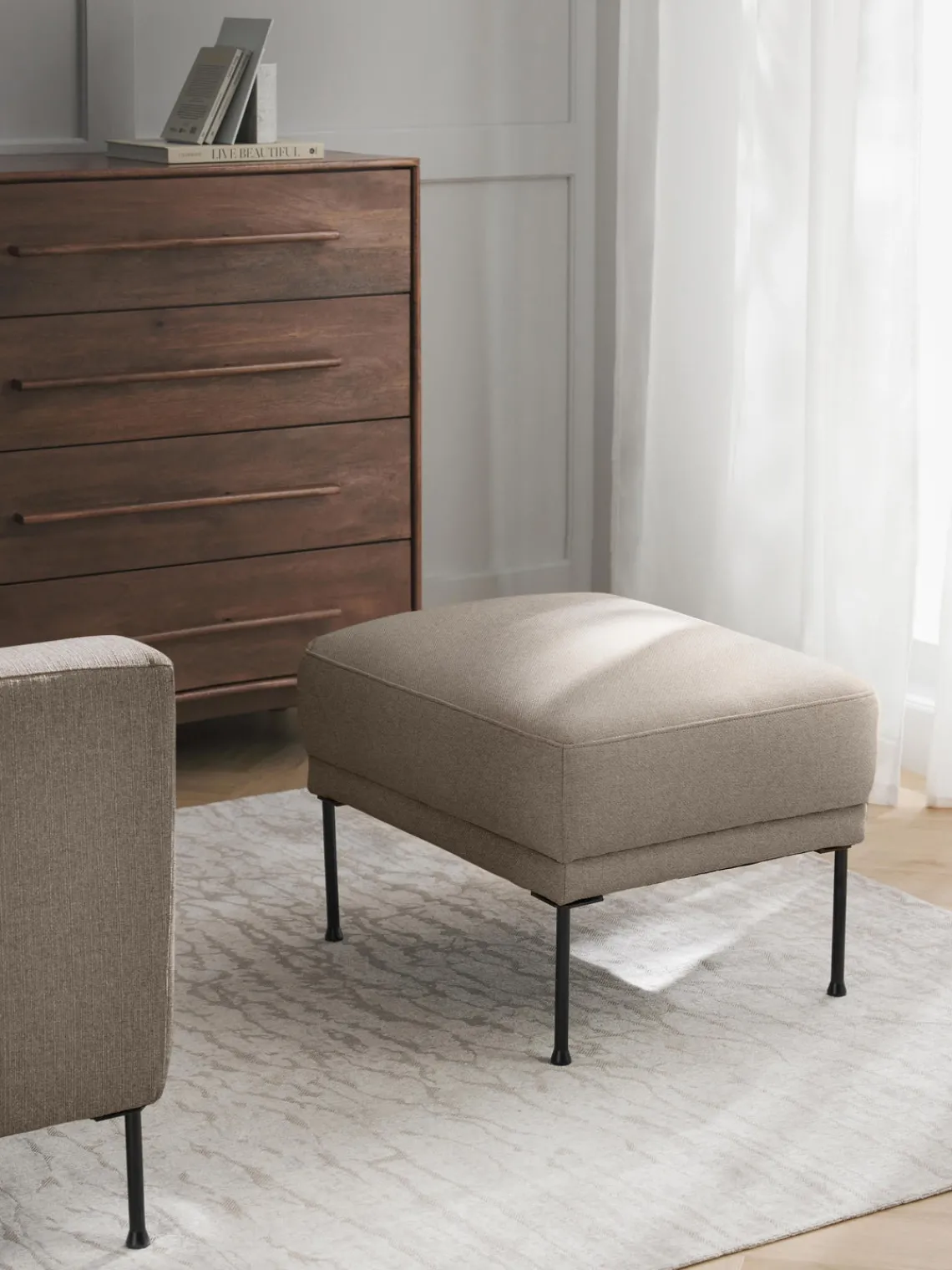 Sale Reposapiés puf Fluente Reposapiés|Sofás