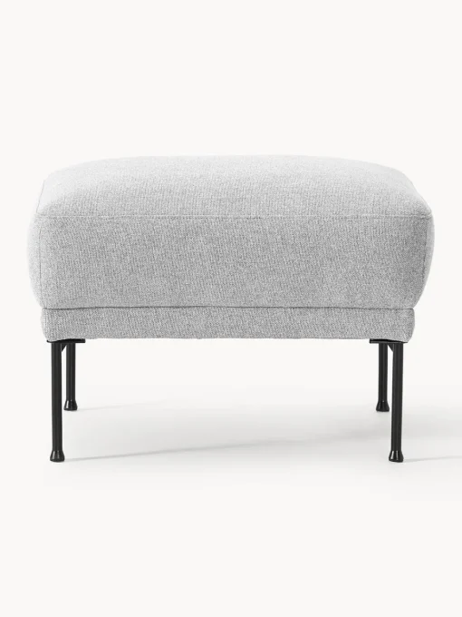 Reposapiés|Sofás>Westwing Collection Reposapiés puf Fluente Tejido gris