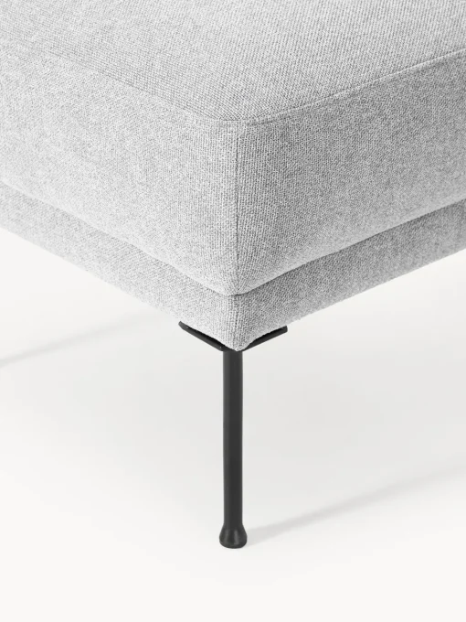 Reposapiés|Sofás>Westwing Collection Reposapiés puf Fluente Tejido gris