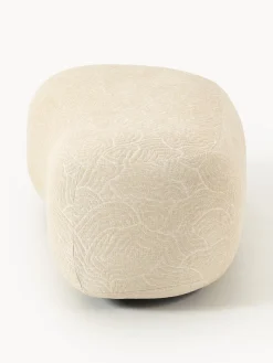 Reposapiés|Sofás></noscript>Westwing Collection Reposapiés puf grande Alba Tejido beige