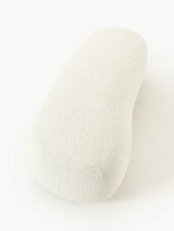 Reposapiés|Sofás></noscript>Westwing Collection Reposapiés puf grande en tejido bouclé Alba Bouclé blanco Off White