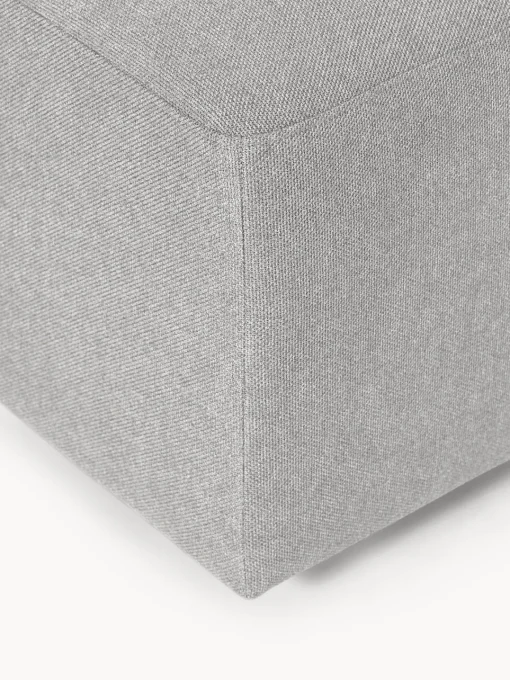 Reposapiés|Sofás>Westwing Collection Reposapiés puf grande Melva, 116 x 42 cm Tejido gris claro