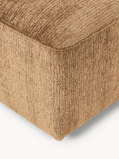 Reposapiés|Sofás></noscript>Westwing Collection Reposapiés puf grande Melva, 116 x 42 cm Chenilla marrón