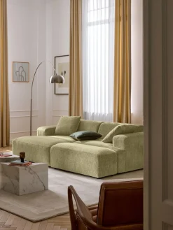 New Reposapiés puf grande Melva, 116 x 42 cm Reposapiés|Sofás