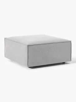 Reposapiés|Sofás>Westwing Collection Reposapiés puf Lennon Tejido gris