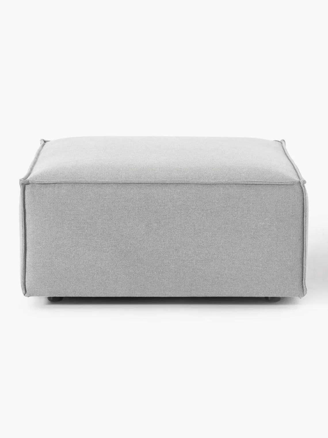 Reposapiés|Sofás>Westwing Collection Reposapiés puf Lennon Tejido gris