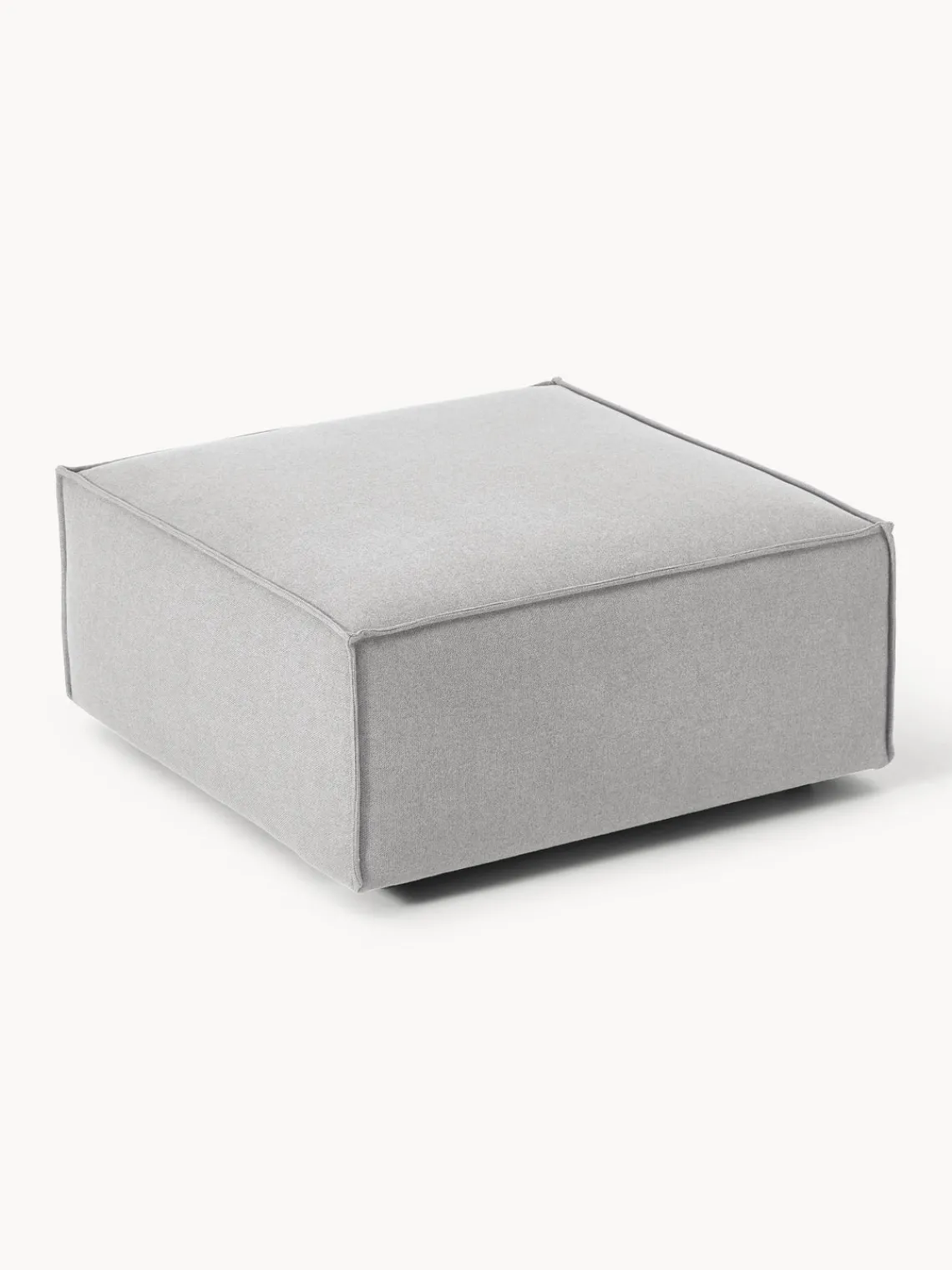 Reposapiés|Sofás>Westwing Collection Reposapiés puf Lennon Tejido gris