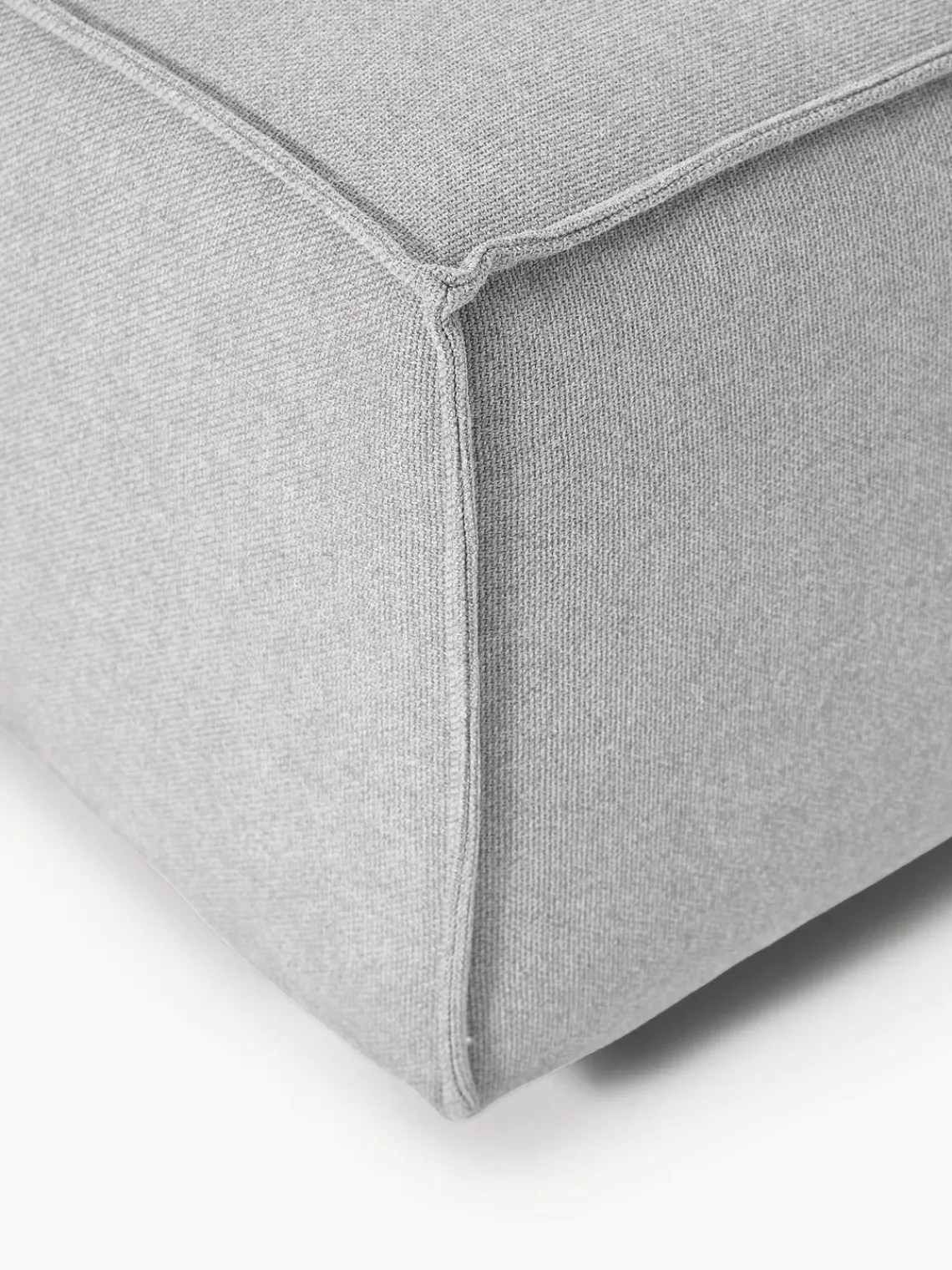 Reposapiés|Sofás>Westwing Collection Reposapiés puf Lennon Tejido gris