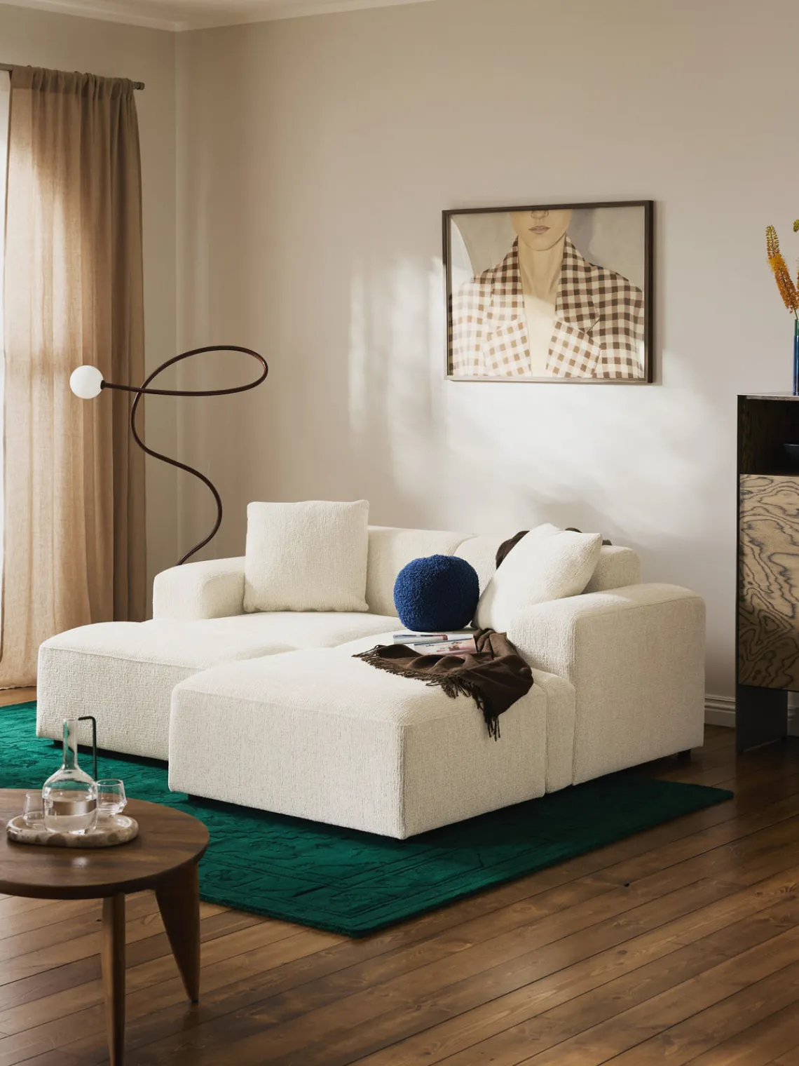 New Reposapiés puf Melva, 99 x 72 cm Reposapiés|Sofás