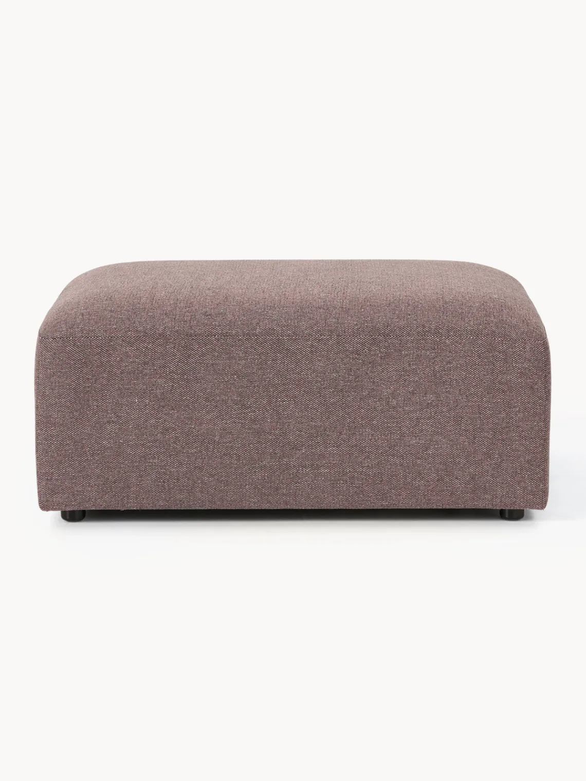 Reposapiés|Sofás>Westwing Collection Reposapiés puf Melva, 99 x 72 cm Tejido rosa palo