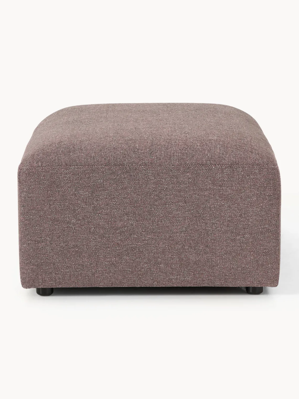 Reposapiés|Sofás>Westwing Collection Reposapiés puf Melva, 99 x 72 cm Tejido rosa palo