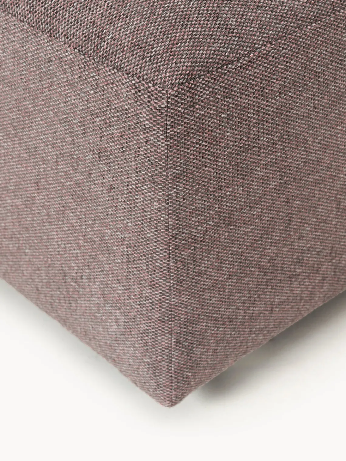 Reposapiés|Sofás>Westwing Collection Reposapiés puf Melva, 99 x 72 cm Tejido rosa palo