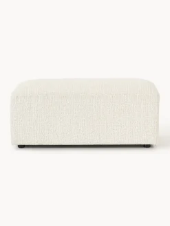 Reposapiés|Sofás></noscript>Westwing Collection Reposapiés puf Melva, 99 x 42 cm Chenilla Off White
