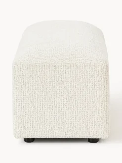 Reposapiés|Sofás></noscript>Westwing Collection Reposapiés puf Melva, 99 x 42 cm Chenilla Off White