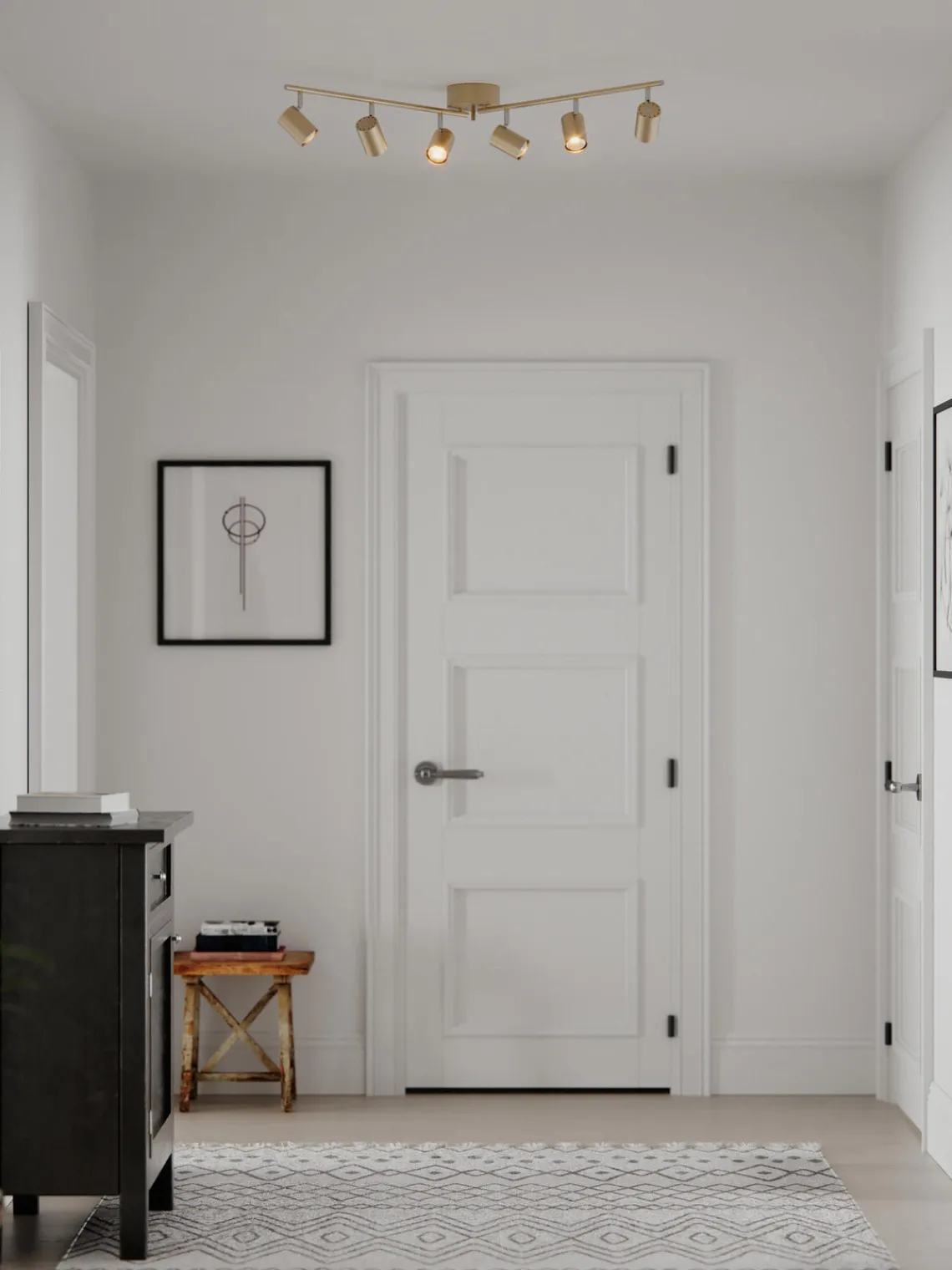 Plafones|Lámparas De Techo>By Rydéns Riel grande ajustable Correct Dorado