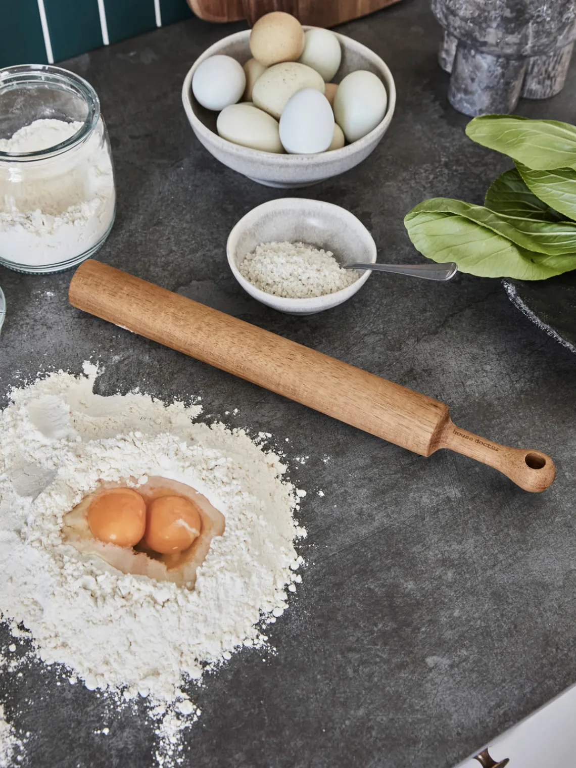 Artículos De Cocina|Utensilios De Cocina>House Doctor Rodillo de madera de acacia Eya