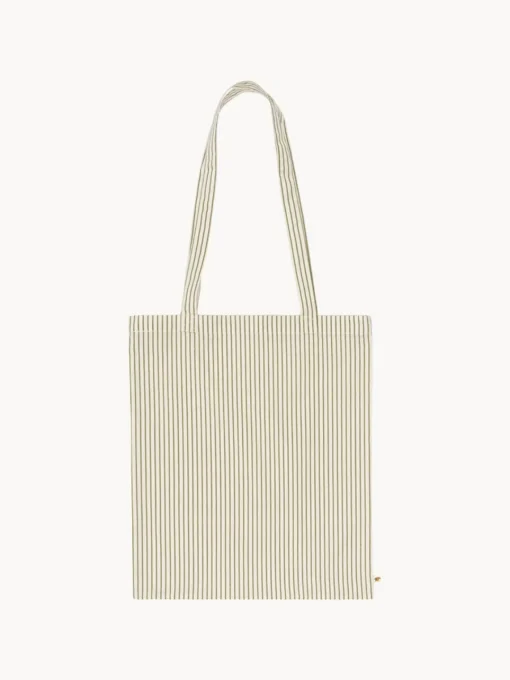 Decoración Infantil|Ropa De Cama Infantil>Konges Slojd Ropa de cama infantil de algodón ecológico Tea Stripe, tamaños diferentes Blanco Off White, verde oliva