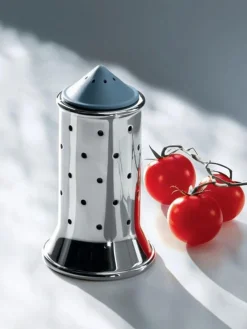 Molinillos De Especias|Molinillos De Especias></noscript>ALESSI Salero Happy Gris azulado, plateado