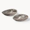 Discount Salero y pimentero artesanales de dolomita Mussel, 2 uds. Molinillos De Especias|Molinillos De Especias